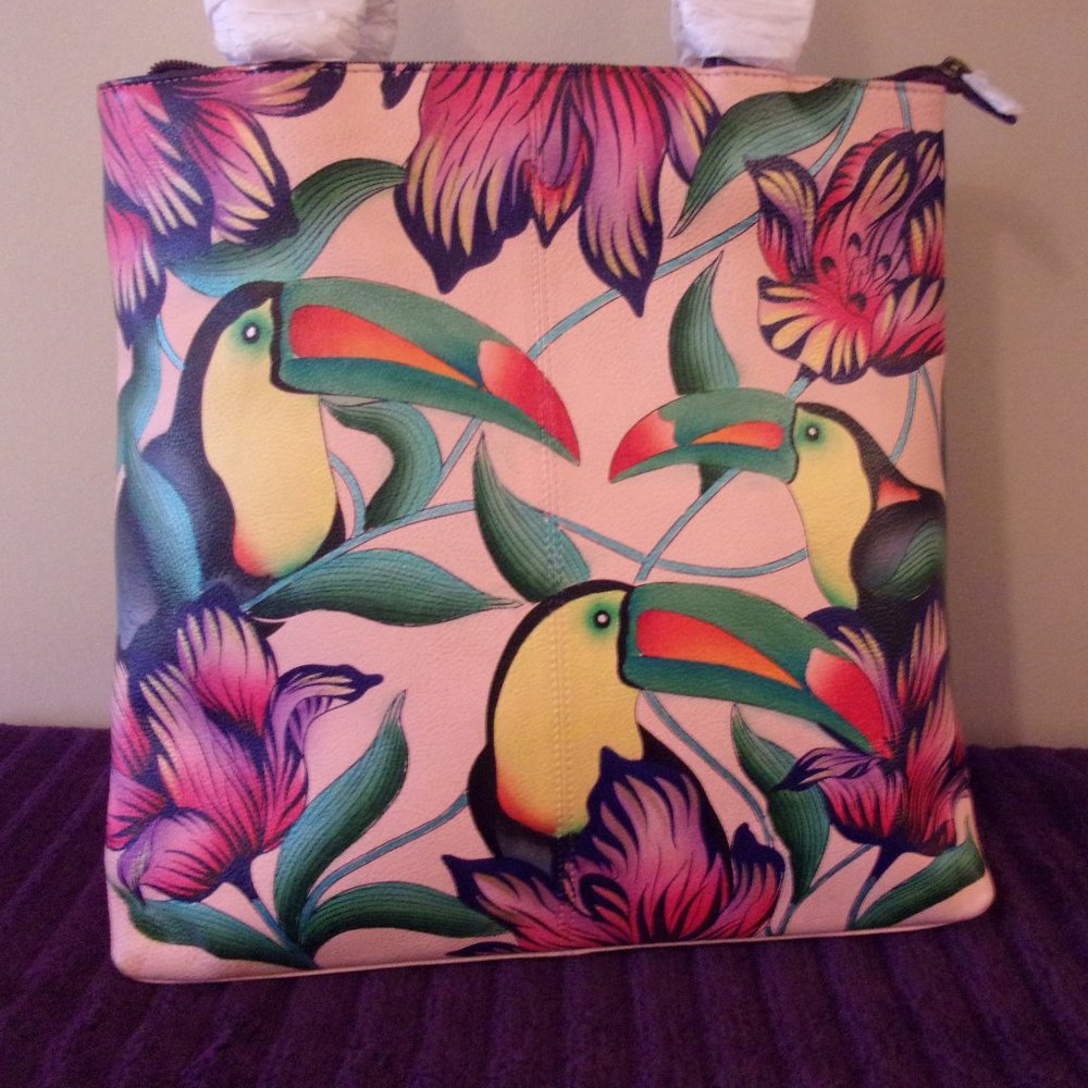 Anushka Triple Comp Tote/Shoulder Bag NWT - Picture 2 of 16